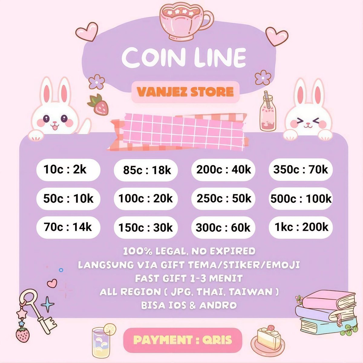 cverinez's tweet photo. ⏳️ Hollaa avail koin coin line via gift 
langsung tema theme/stiker sticker/
emoji emot all region #zonauang
- Line : https://t.co/r40054mbFI 
- Wa   : https://t.co/F8w71aHLJX https://t.co/wHHH5lvnzn