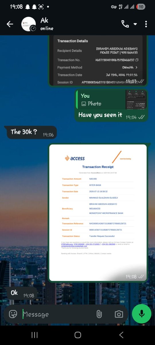Bigomoola56's tweet photo. @Ak764455 Protect yourself from this account, he is a scammer https://t.co/MsJwXcksGd