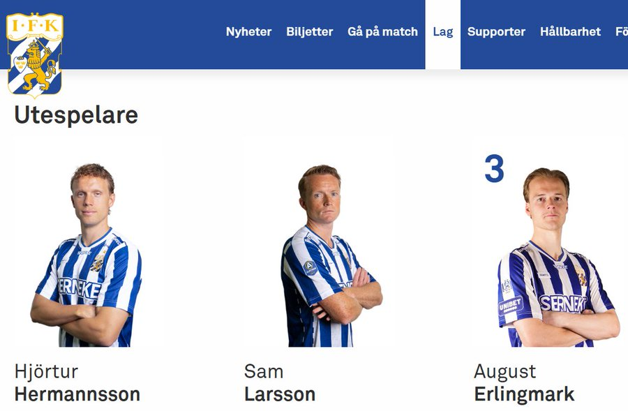 GiulianoAdaglio's tweet photo. Hjörtur med 2:an och Sam med 8:an nu när Jagne är lämnat? #ifkgbg https://t.co/QALTecrXws