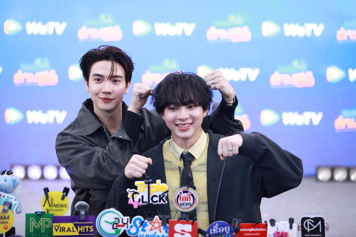 twavebyku's tweet photo. [บรรยากาศงานแถลงข่าว]​ WeTV Original “แม็กกี้ รชต และ บาส หัสณัฐ” ซอโซ่ล่ามธีร์ Be My Player Two"🎮✨

BE MY PLAYER TWO FIRST EP
#ซอโซ่ล่ามธีร์ตอนแรกมาแล้ว
#maxkybas #แม็กกี้บาส 
#maxky_rp #บาสเด็กอ้วนที่แท้จริง
#ซอโซ่ล่ามธีร์ #BeMyPlayerTwo
#WeTVth #WeTVOriginal https://t.co/kN17ObN8ST