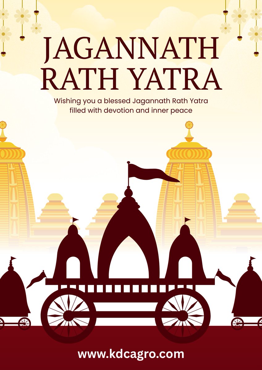 kdc_agro's tweet photo. May Lord Jagannath’s divine journey inspire faith, hope, and happiness in every heart.

|| KDC Agro &amp; Textile Industries || https://t.co/4nwRMUPAlo