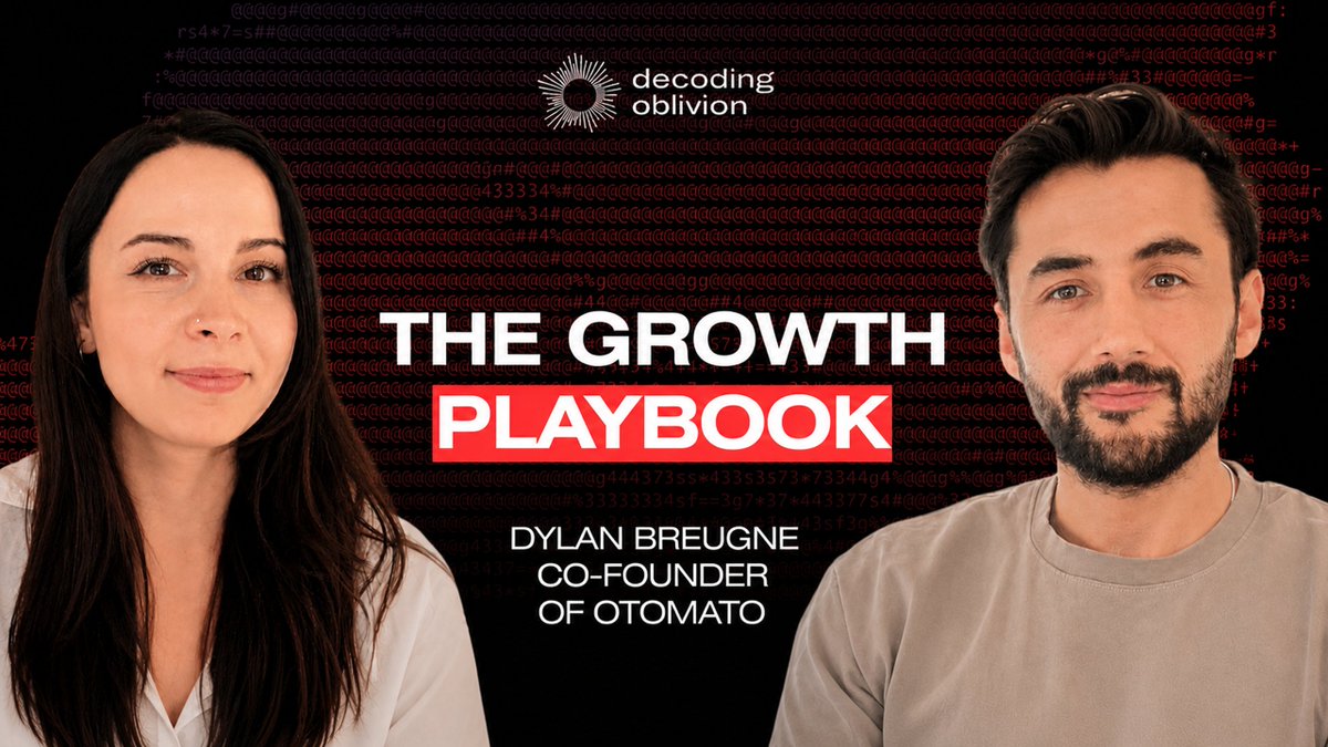 evaoltida's tweet photo. what if advertisers could talk directly to your wallet?
not your email. not a cookie. your actual on-chain behavior
my latest episode with dylan, co-founder of @otomato_xyz , gets into how a portfolio tracking app became one of the smartest targeting layers in crypto
we covered:
how they threw away 8 months of work to pivot and why it was the right call
the health factor alert that saves you from getting liquidated while you're out for coffee
and how they can target users by exactly what's in their wallet. whales, specific protocol users, prediction market bettors
is this the future of advertising or the thing we should be worried about?
full episode out now 👇