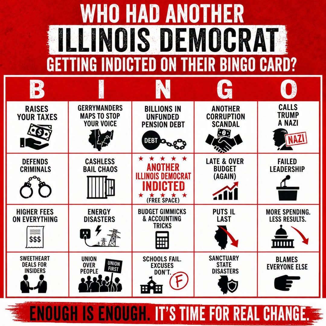 ILGOP's tweet photo. BINGO! https://t.co/rCpBLqoS02