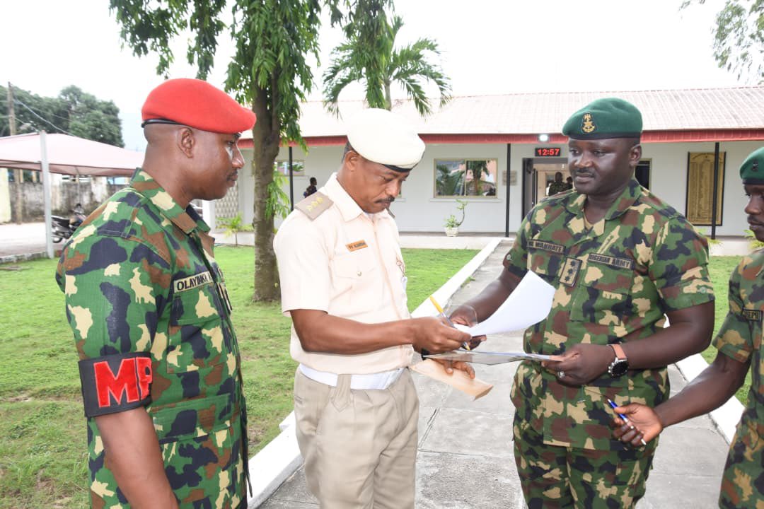 HQNigerianArmy's tweet photo. 65 BATTALION TROOPS RAID SUSPECTED HIDEOUT IN EPE, ARREST 24 FOREIGN NATIONALS

As part of ongoing efforts to rid the 81 Division Area of Responsibility (AOR) of criminal elements, illegal immigrants and other security threats, troops of 65 Battalion have arrested 24 foreign nationals during a coordinated raid on a suspected hideout in Epe Local Government Area of Lagos State. The operation was conducted following credible intelligence on the presence of undocumented foreign nationals within the Battalion's AOR.

Acting on credible intelligence, troops of the Battalion, in conjunction with members of the Vigilante Group, raided a secluded fenced compound located at Imokun in the Odo-Noforija/Poka axis of Epe. During the operation, 24 foreign nationals comprising 15 males and 9 females were apprehended.

Preliminary profiling revealed that the suspects are nationals of various West and Central African countries, including Cameroon (10), Togo (6), Côte d’Ivoire (3), Republic of Benin (3), Burkina Faso (1) and Guinea-Bissau (1). Initial investigations were conducted to ascertain the suspects' immigration status, purpose of stay and possible involvement in any unlawful activities. Efforts are also underway to identify and question the owner of the premises to provide further insight into the circumstances surrounding their residence and activities at the location.

The suspects were officially handed over to the Nigeria Immigration Service (NIS), Lagos State Command, on 16 July 2026 for further investigation, profiling and necessary administrative action in accordance with extant immigration laws and regulations.

Commending the troops for their professionalism and vigilance, the General Officer Commanding (GOC) 81 Division Nigerian Army, Major General Adebayo Babalola, charged personnel to sustain the ongoing operations and intensify efforts aimed at denying criminal elements, illegal immigrants and other security threats in the Division's AOR. He further reaffirmed the Division's commitment to supporting relevant security agencies in maintaining peace, security and public safety across the AOR.

MUSA YAHAYA 
Lieutenant Colonel 
Acting Deputy Director Army Public Relations 
81 Division Nigerian Army 
16 July 2026
