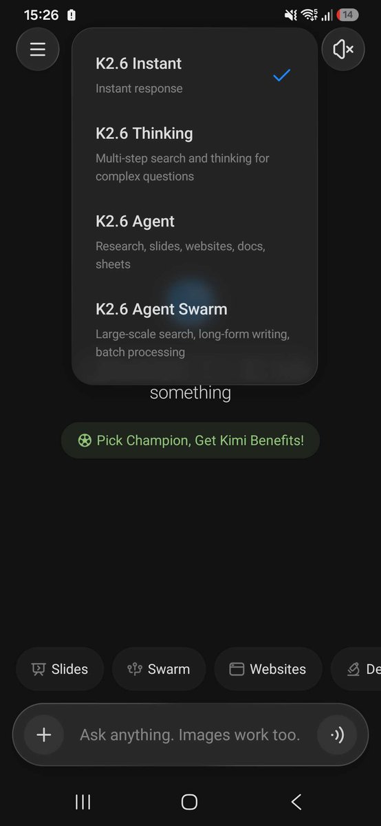 Bunnsuck's tweet photo. Kimi K3 released (some user may available to see it on app and web)
#AI #Kimi #China https://t.co/yLeKjIEccm