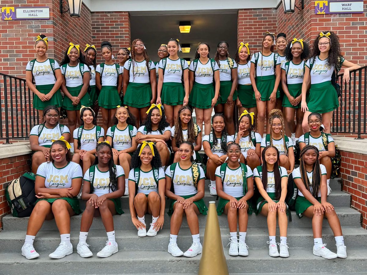 JCMAthletics's tweet photo. @JCMHSCheer is at camp this week at TN Tech! Per usual, these student athletes are representing the Cougar family quite well! Good luck, ladies! Show them how it’s done! 💪🏾💚💛 @RamonicaD @ap_baker1 @JCMCougars @JCM_ECH https://t.co/YRmW6W8ofu