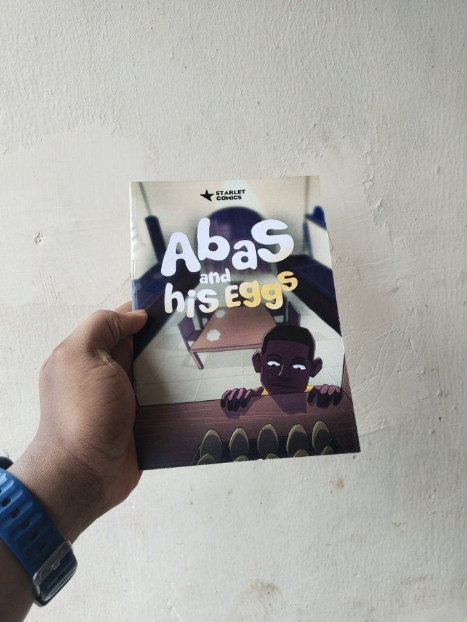 emmadesignn's tweet photo. My comic Abas and his eggs launching on the 3rd of August! https://t.co/v8vfPq1ABK