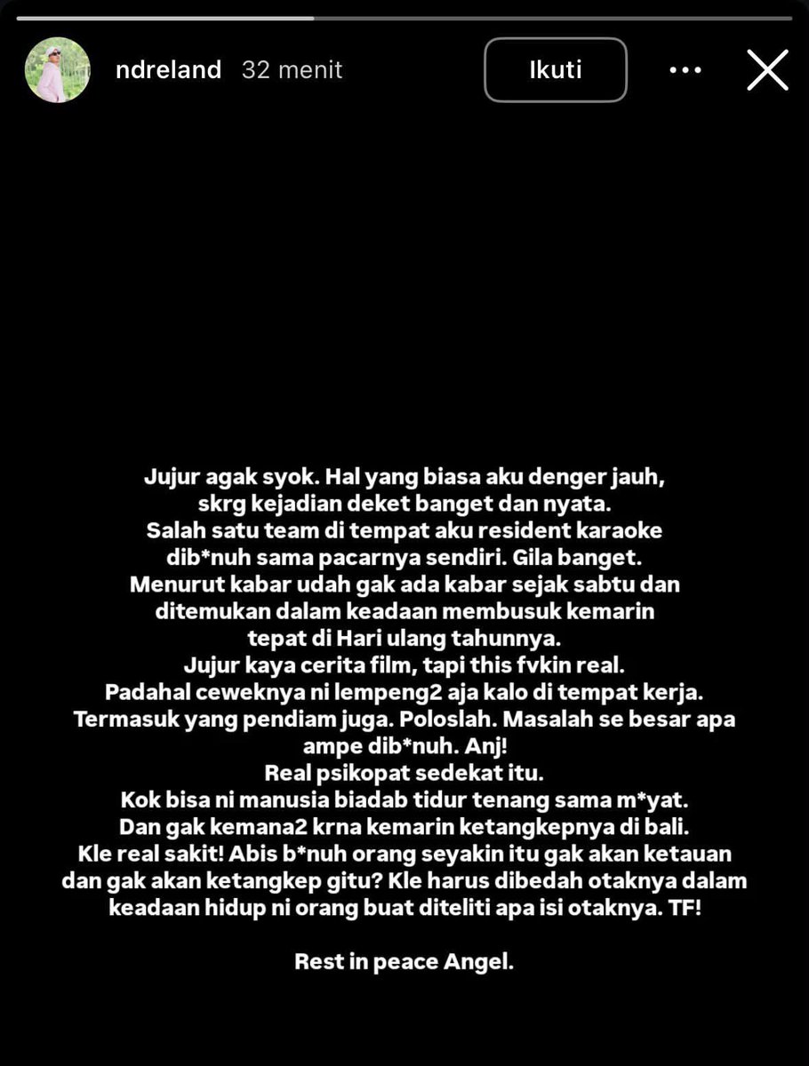 sosmedkeras's tweet photo. Sesosok m4y4t wanita asal Tegal ditemukan m3mbvsvk dan sengaja ditimbun boneka di dalam kamar kosnya. 

Terduga pelaku kuat adalah kekasihnya yang merupakan WNA asal Singapura. 

Parahnya, pelaku sempat mengajak selingkuhan barunya menginap di kamar sebelah saat j4s4d k0rb4n mulai membvsvk!

Pelaku sudha berhasil diamankan.