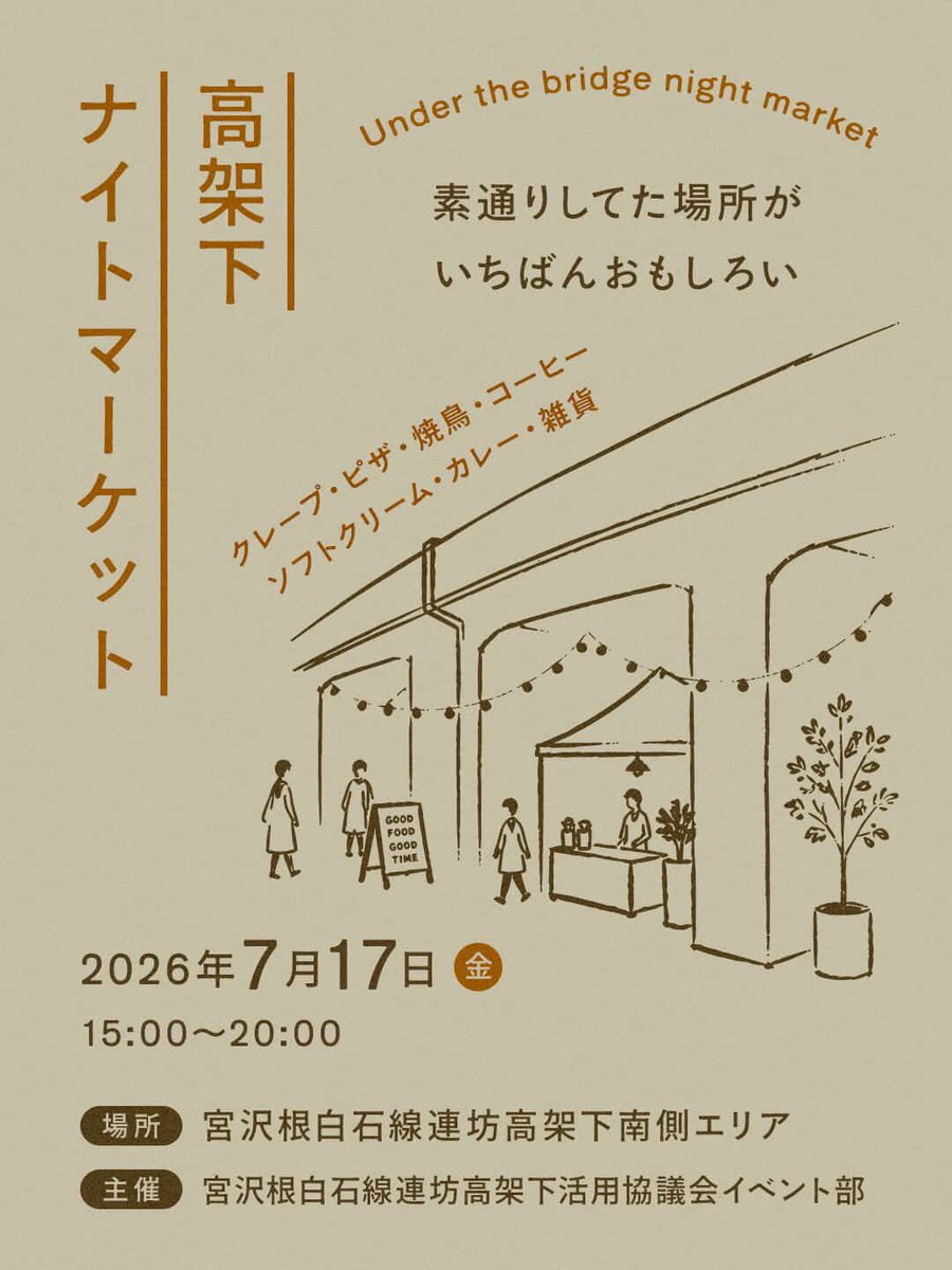 CrepeMoimoi's tweet photo. 夏季休業のお知らせ

7/18（土）より夏季休業に入ることにいたしました🙇‍♀️

明日7/17（金）の高架下ナイトマーケットが休業前の最後の出店です。

夏季休業は9月の下旬頃までを予定していますが、こちらもまた気温などを考慮して判断します！

まずは明日の最終出店、ぜひ遊びにいらしてください😌 https://t.co/cEPwAfx6NM
