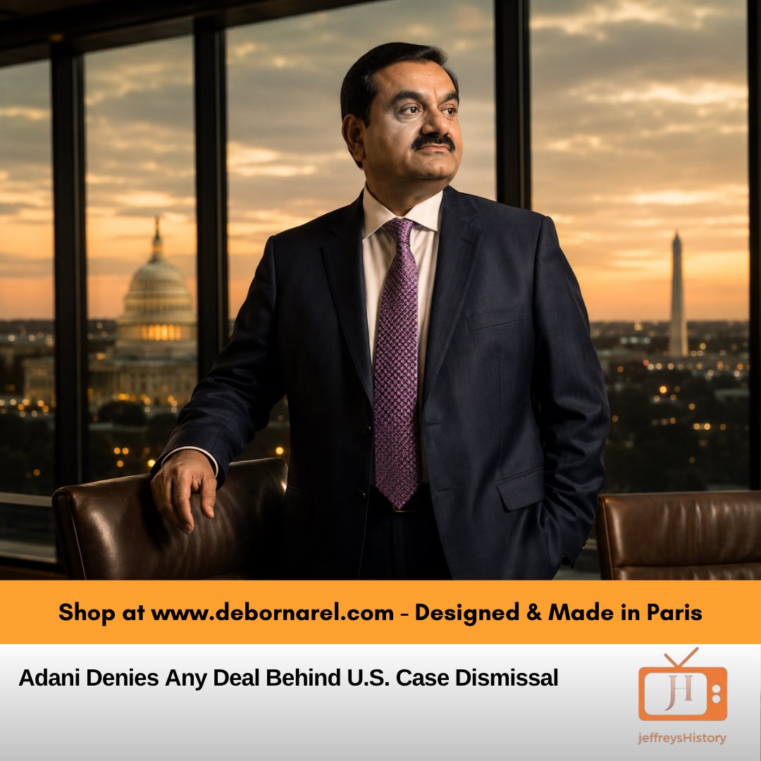 jeffreysHistory's tweet photo. #news Indian billionaire Gautam Adani told a U.S. court there was no secret deal or exchange of favors behind the Justice Department's decision to seek dismissal of bribery charges. He said a proposed $10 billion U.S. investment did not influence the government's decision.

1) https://t.co/nywGgpcW3g