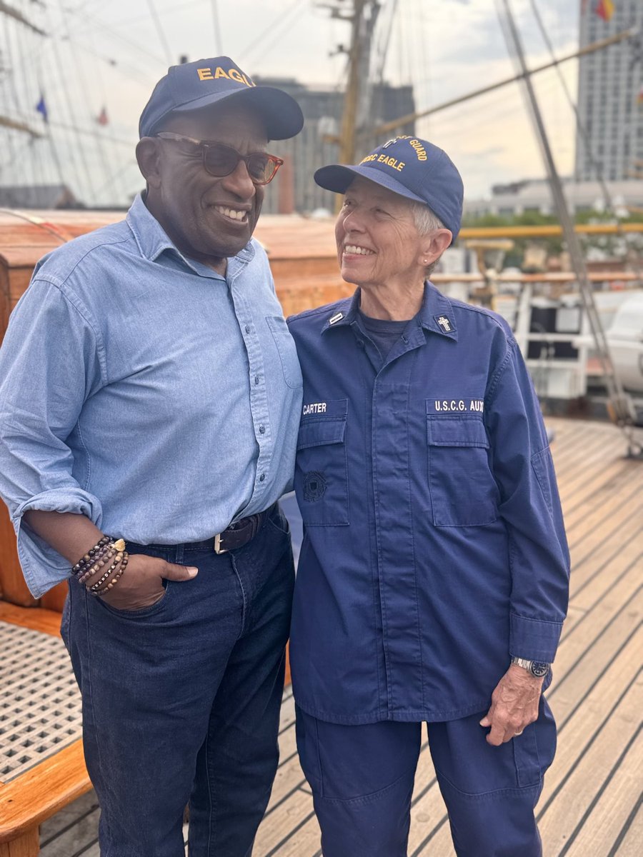 USCGAux's tweet photo. Auxiliary members hold many crucial roles throughout the USCG!

Aux Sue Carter currently supports the active duty members aboard the USCGC Eagle, providing guidance and a reminder to enjoy their time aboard.

Bravo Zulu! 👏

📸: Rick Corrales, AUXPA1.

#Sail250 #USCG #USCGAUX https://t.co/RA73r6vPk1