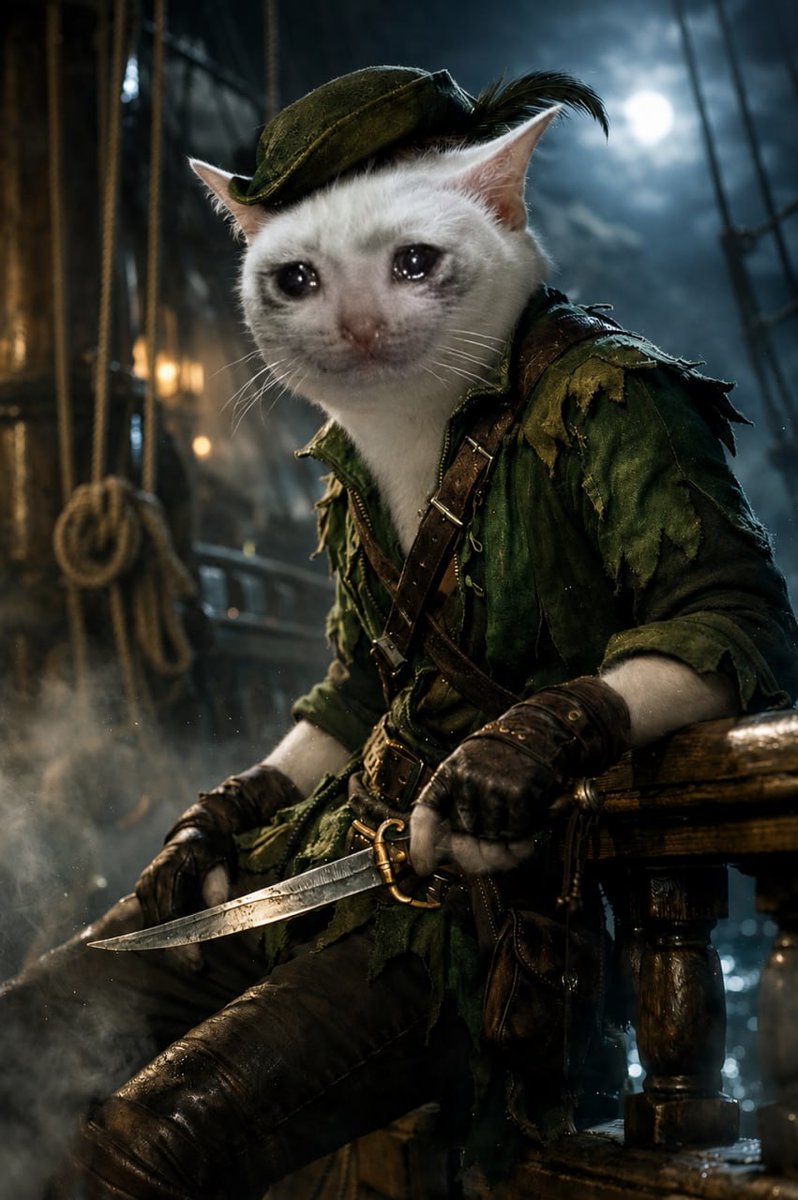 CryingCat_Token's tweet photo. Dressed up as Robin Hood.

Maybe these mfers will finally notice I’m the real cat behind CASHCAT. 

😿😿😿😿 https://t.co/cymZclemxz
