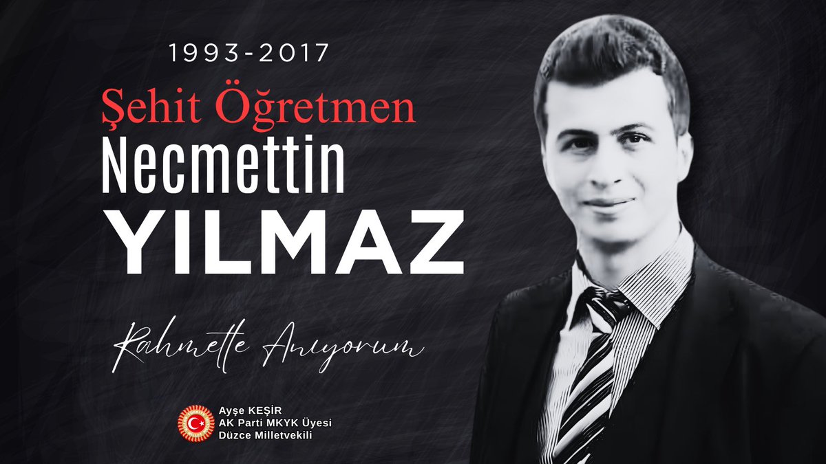 aysekesir's tweet photo. Unutmadık, kalbimizdesin #Necmettin öğretmenim.

Henüz 23 yaşında hain teröristlerce kaçırılıp, şehit edilen Necmettin Yılmaz’ı rahmet ve minnetle anıyorum. 

Tüm eğitim şehitlerimizin ruhu şad olsun. Rabb’im o güzel evlatları yetiştiren ailelerinin sabrını arttırsın. https://t.co/1EZEPQ3csx