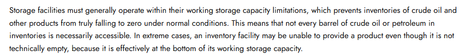 ericnuttall's tweet photo. Why did the EIA TODAY put out a 1-pager on tank bottoms warning about minimum operating limits "in extreme cases"? Why now????? https://t.co/7vYE5UBm6Q https://t.co/iJlNpvGc0d