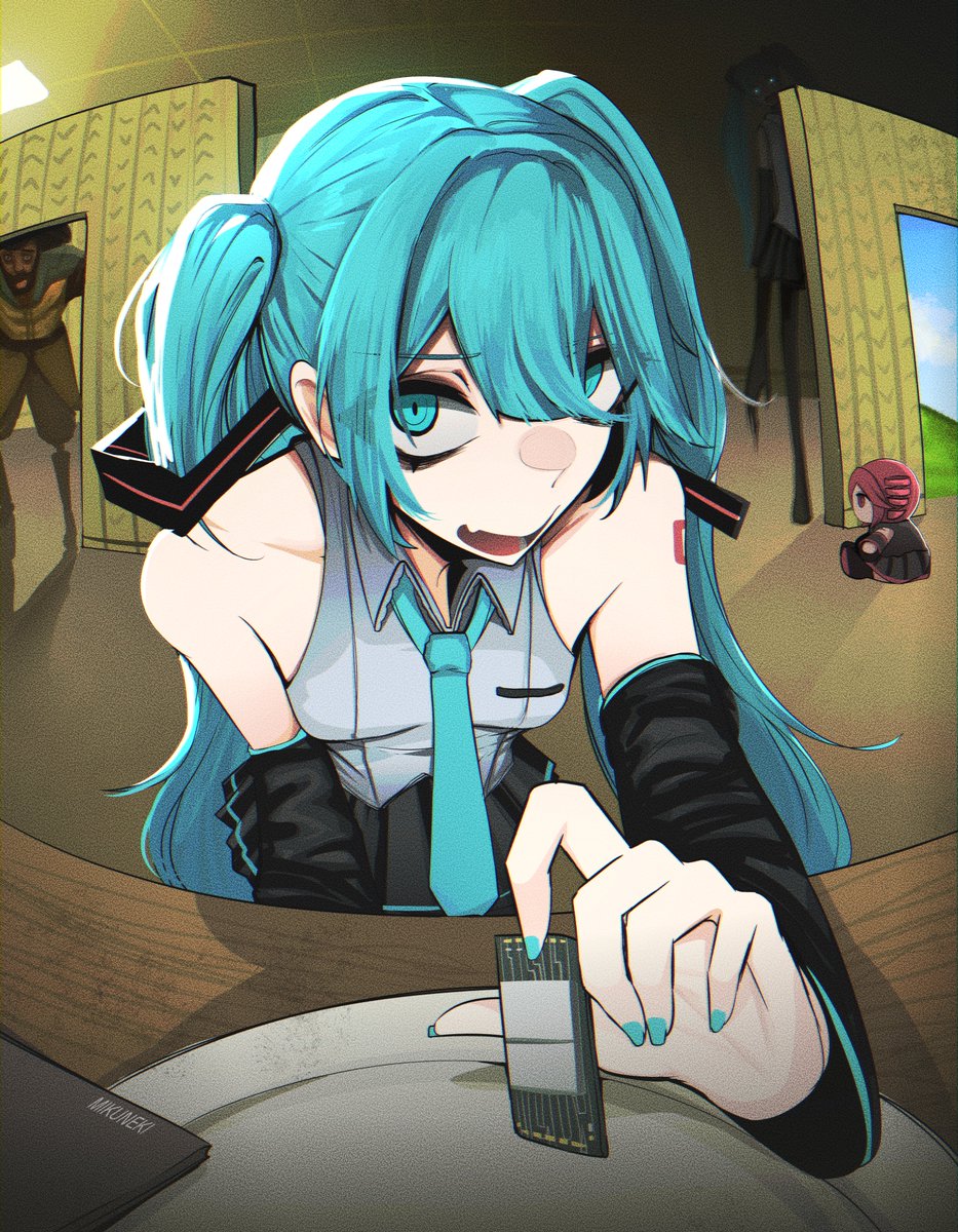mikuneki's tweet photo. Miku in Backrooms

#hatsunemiku #backrooms #vocaloid https://t.co/GBWLA4jDJz