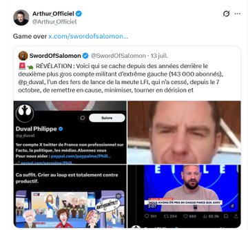 wimocean's tweet photo. Dites @ARTEfr @28minutes, vous savez pertinemment que le cyber-harcèlement et le Doxxing sont des délits inscrits au Code Pénal !
Alors pourquoi avez comme chroniqueur @quatremer qui sur le réseau @XFrance fait la promotion et l'apologie d'un délinquant commettant ces délits ? https://t.co/uUJxVYq3th