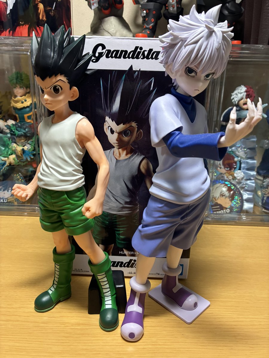 napi_cgame13's tweet photo. 🟩HUNTER×HUNTER Grandista ゴン・フリークス 🟩

筋肉の造形とか髪色がグラデーションになってるのすごい良き🫶💚
キルアと並べてみたよ👍💚💜 https://t.co/W82lOQunF5