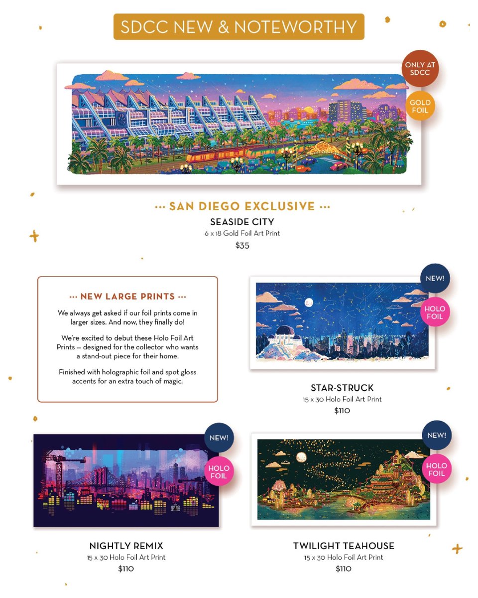SD_Comic_Con's tweet photo. This "Seaside City" #SDCC exclusive print from Ginkgo House @joseytsao just shot to the top of our "must buy" list. Take a look at the other offerings at the booth: https://t.co/aGotPlOuSQ https://t.co/TMJEtKRoYt