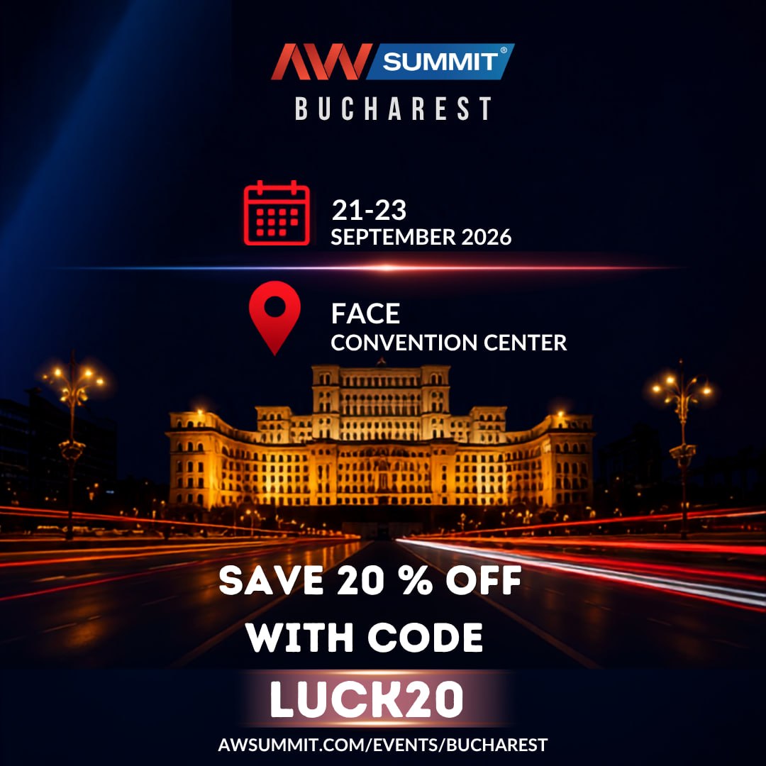 luck_landia's tweet photo. We are proud partners of AW Summit Bucharest 2026! @theAWMedia

Get 20% off on your tickets! Promo code LUCK20 ➡️ https://t.co/MtsMYzZirQ

GET READY FOR BUCHAREST! 🎉

#lucklandia #AWSummit2026 #AWSummitbucharest #AffiliateMarketing #affiliateworld https://t.co/Y2cbqyBPQu
