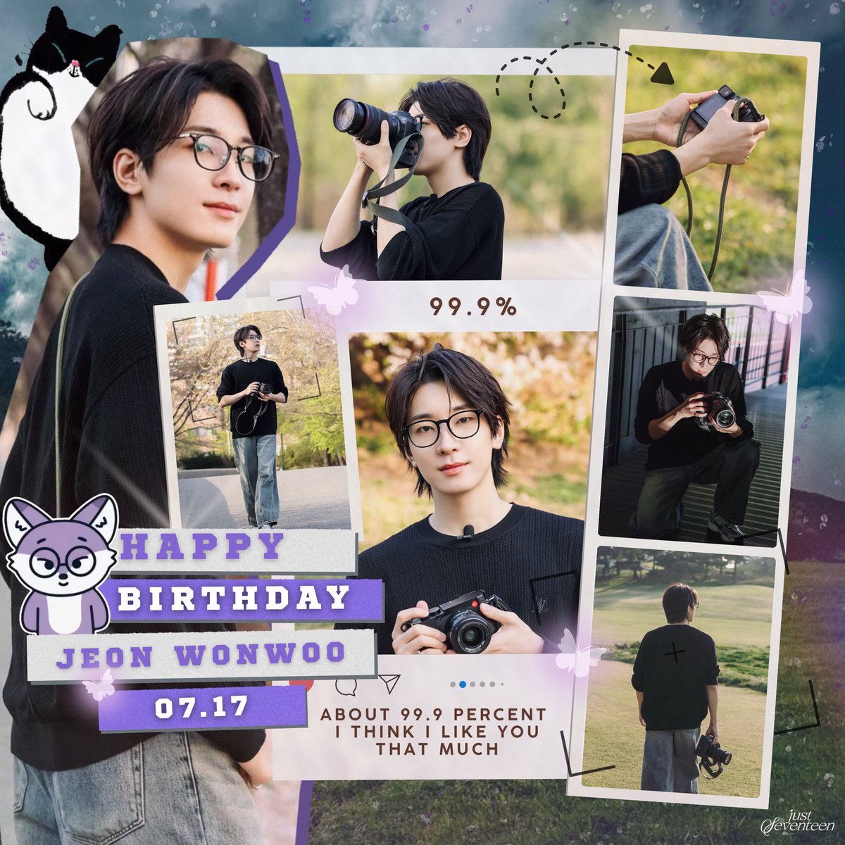 just_svtph's tweet photo. [TAGS] Happy 30th Birthday, Wonwoo!

To our adorable Wonwoo, we hope you have a year filled with good health, happiness, and all the love in the world! Stay safe, we’ll be here, waiting for your return. 💜

HAPPY J30N WONWOO DAY
#전원우_MOYA_생일_MOYA
#30FilmsWithJWW
@pledis_17 https://t.co/hPZJy5kZv3