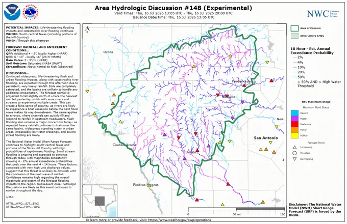 Continued significant flooding expected for portions of south-central Texas