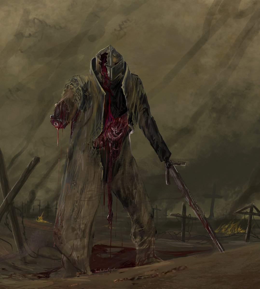 thedoHudson's tweet photo. a yeomen's last stand 
#trenchcrusade #trench_crusadefanart #trenchcrusadefanart #trench_crusade https://t.co/XkHCSrtQLD