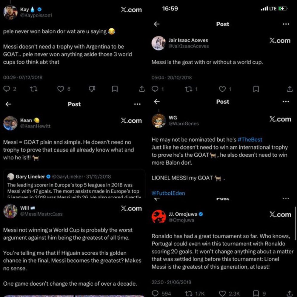 kusssman's tweet photo. NO LET PESSI FANS GASLIGHT YOU 😂😂😂😂 , This was when he had 0 international trophies. https://t.co/NyHgwVgALA