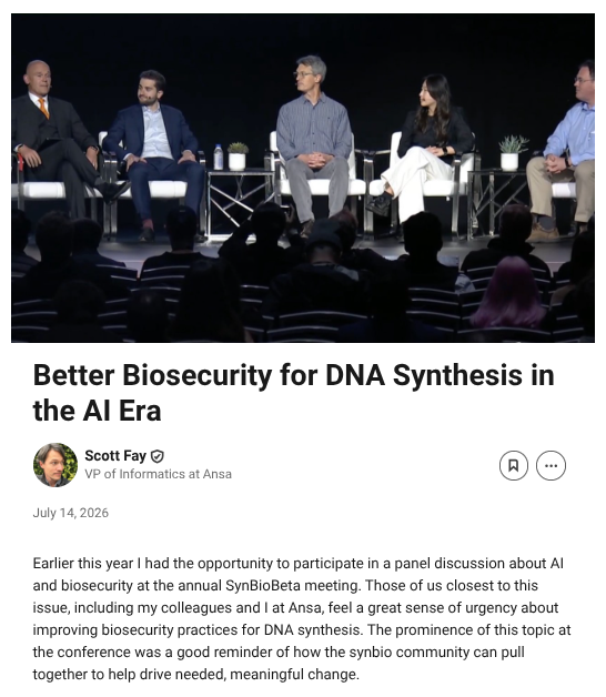 Ansa Biotechnologies tweet media