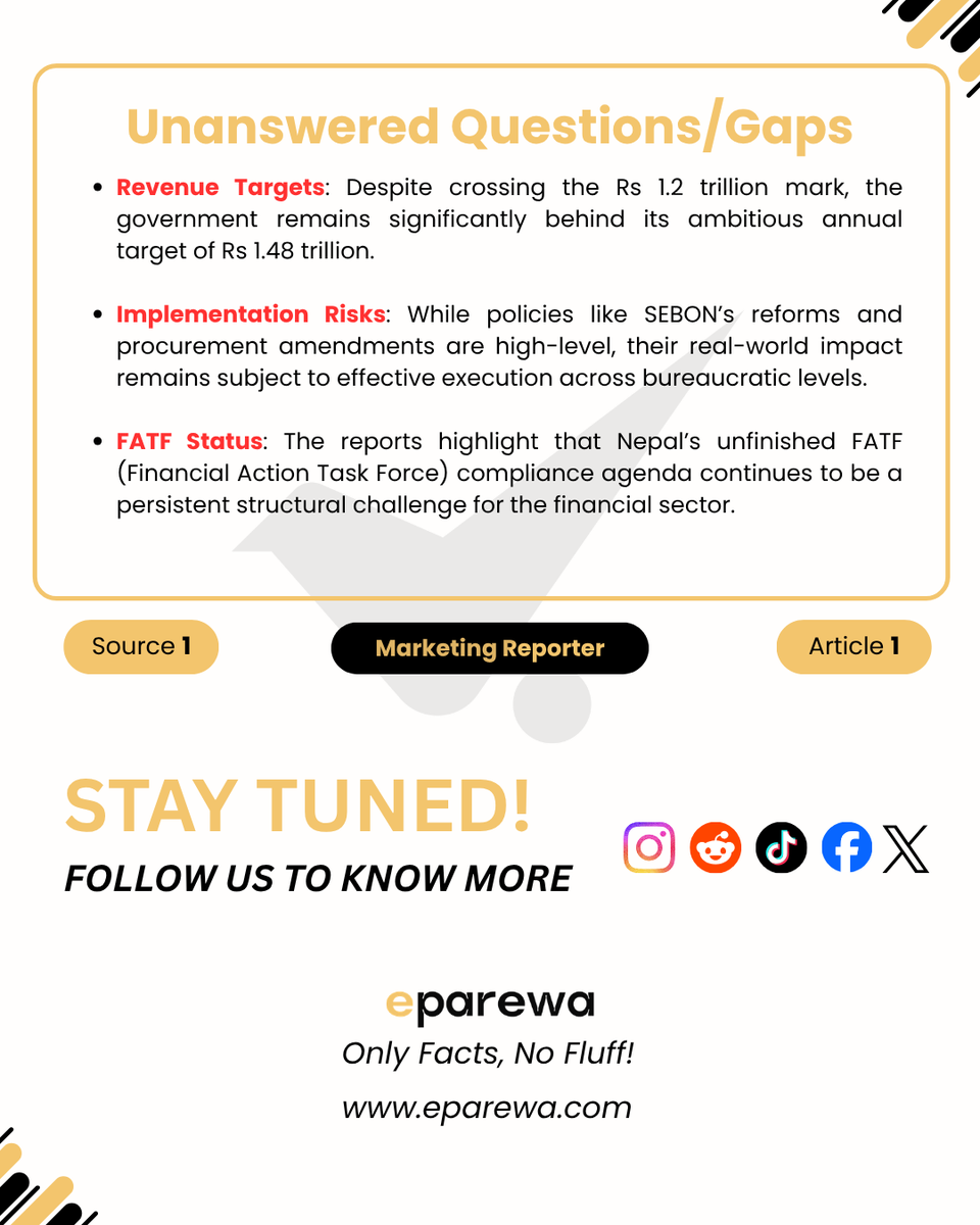 eparewaa's tweet photo. Nepal Economic Update Revenue Hits Trillion, Market Reforms Underway https://t.co/5QD8FtKy4c