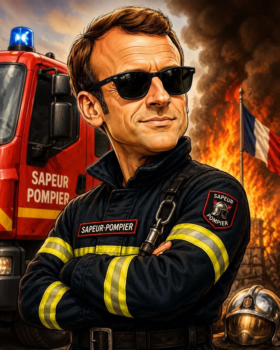avenged024's tweet photo. @BFMTV Macron arrive a Fontainebleau  #macrondémission https://t.co/G410DBsYYe