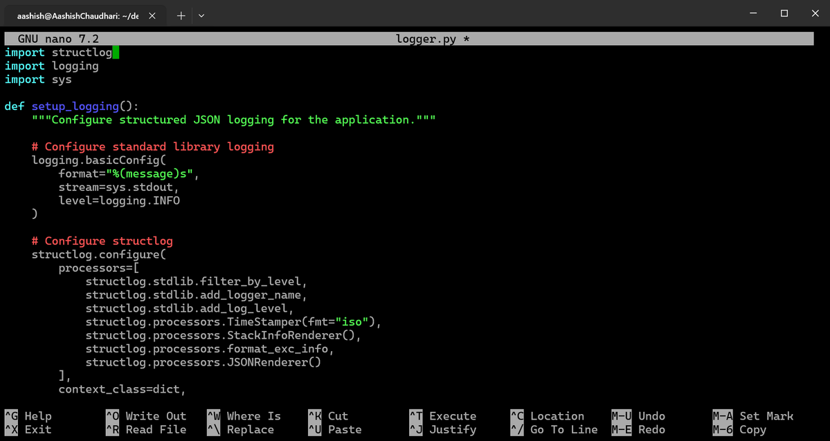 aashishhq's tweet photo. #LSPPDay46 — Structured JSON logging is live on AWS EC2! Watching real-time logs of registrations, logins and requests — each one a searchable JSON object with IP, username, event type and timestamp. 
@lftechnology #60DaysOfLearning2026 #LearningWithLeapfrog https://t.co/7Da3mGy07b