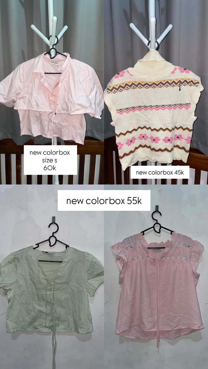 sopigasapiii's tweet photo. new kemeja, kaos, cardi brand colorbox, et cetera, executive
bisa oren split pay

lgsg dm aku aja yaaa https://t.co/XGaNoH3Er1
