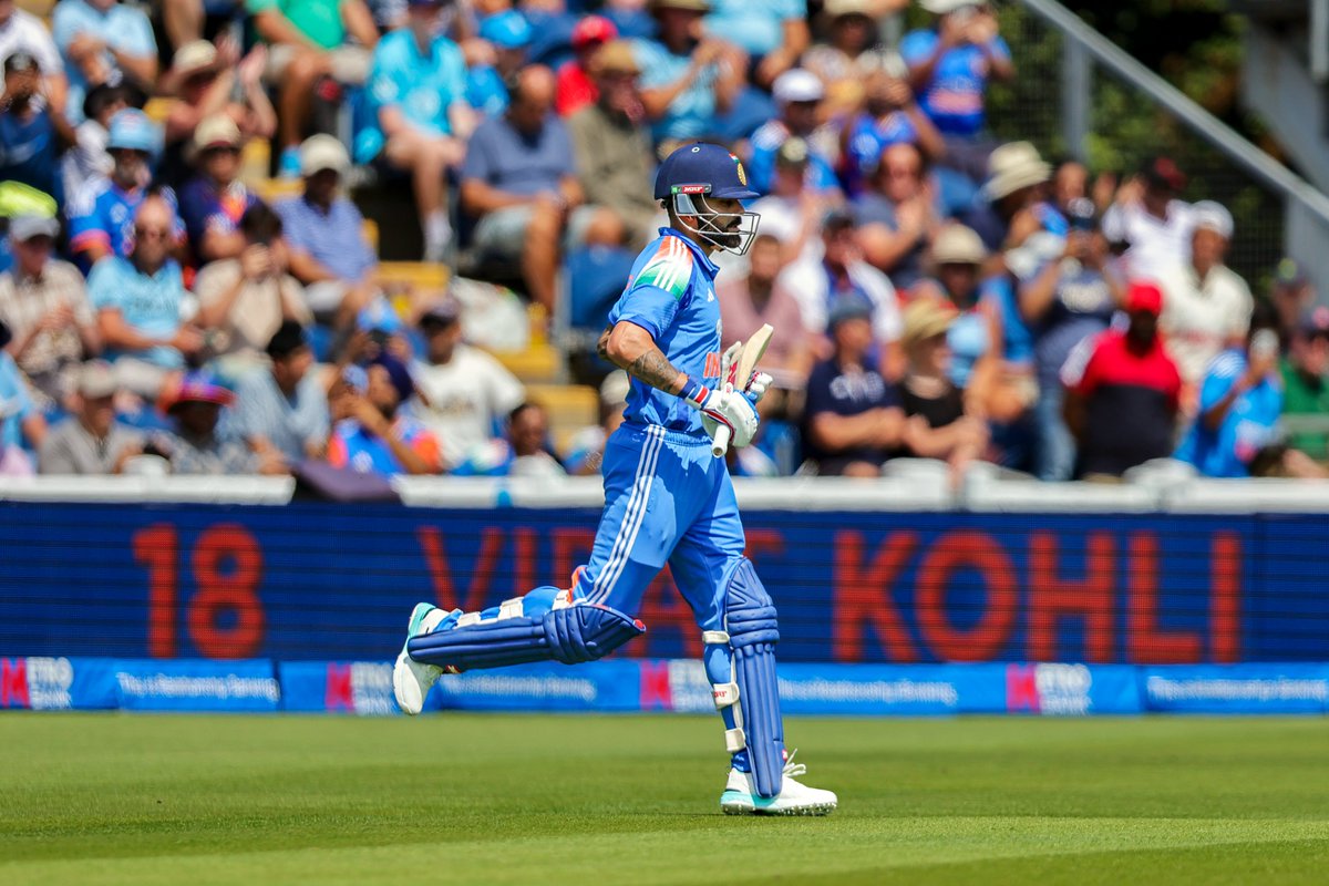 ANI's tweet photo. India vs England 2nd ODI | Batting first, India 168-3 in 30 overs at Sophia Gardens, Cardiff in Wales. England won the toss and put India to bat first. Glimpses from the match.   

(Pics: ANI Picture Service) https://t.co/ug2oPywQuo