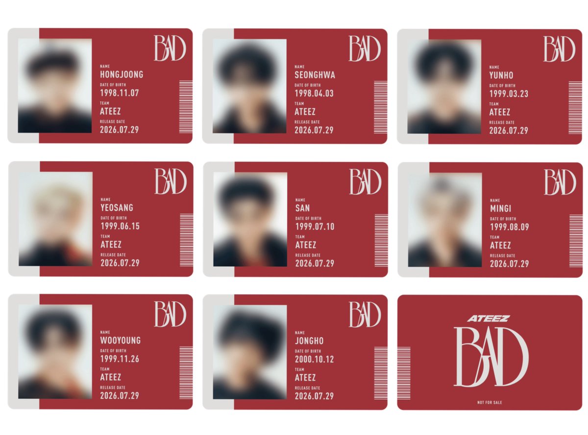 ATEEZ Japan 5th Single 'BAD(Japanese ver)'🏴‍☠️ 7/17（金）12時