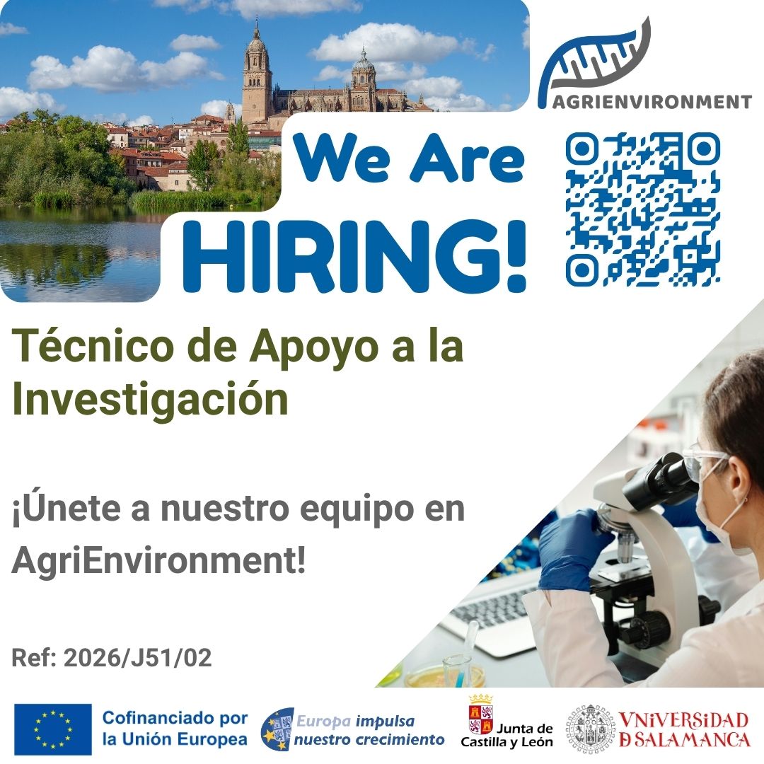 AgriEnvironCyL's tweet photo. ¡Buscamos Técnico de Apoyo a la Investigación!

Súmate a la Unidad de Excelencia AGRIENVIRONMENT (@usal) y trabaja en proyectos clave de agricultura y medio ambiente en Salamanca.🔬

Postula aquí: https://t.co/qu8R47l8WX #Empleo #Investigacion #USAL #hiring #jobsinacademia https://t.co/VVYGaxkjam