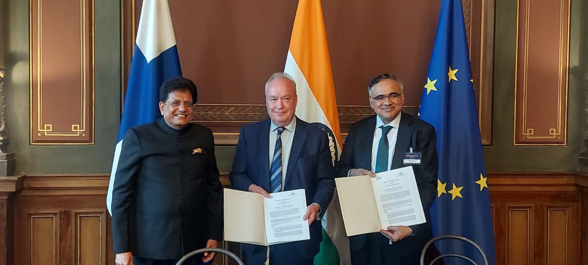 CII4Global's tweet photo. CII supported in organising the Indian Business Delegation accompanying Shri Piyush Goyal, Minister of Commerce and Industry, Government of India to Helsinki, Finland. The India Finland Business Forum, held on 16 July 2026, was jointly addressed by Shri Piyush Goyal, Minister of Commerce & Industry, Government of India, and H E Dr Sakari Puisto, Minister of Economic Affairs of Finland, in Helsinki.

The forum was also addressed by Mr Narayan Sethuramon, Chairman, CII Trade Policy Council; Co-Chairman, International Council & Vice Chairman, Sanmar Matrix Metals Ltd and Mr Lassi Noponen, Director General, Business Finland, reinforcing strong institutional and regional trade support.

CII signed MoUs with Business Finland and the Confederation of Finnish Industries, reinforcing deep institutional collaboration.

@FollowCII @IndEmb_Fin @CimGOI @BusinessFinland @SakariPuisto