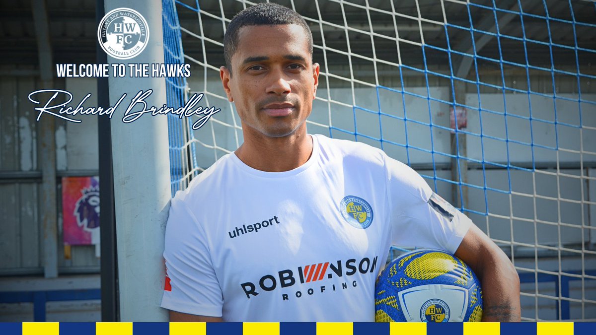 HWFCOfficial's tweet photo. 𝐑𝐢𝐜𝐡𝐚𝐫𝐝 𝐁𝐫𝐢𝐧𝐝𝐥𝐞𝐲 𝐒𝐢𝐠𝐧𝐬 ✍️

Havant and Waterlooville Football Club is delighted to announce the signing of, Defender, Richard Brindley following his departure from Enterprise National League side Eastleigh!

Welcome to the Hawks, Brinds 🤝

#HWFC #COYH https://t.co/j1rnzhfOf5