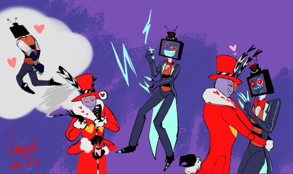 shrkuochaing's tweet photo. #hazbinhotel #StaticMoth #voxval https://t.co/mB6OPpeB9k