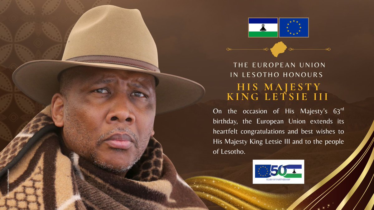 EUinLesotho's tweet photo. 🇱🇸🤝🇪🇺 Celebrating this special day alongside the people of the Kingdom of #Lesotho in Mokhotlong-Thialala.

Reflecting on our long-standing partnership of mutual respect, the #EUinLesotho remains committed to working together toward a prosperous, resilient &amp; sustainable future. https://t.co/9z9Frd2KF6