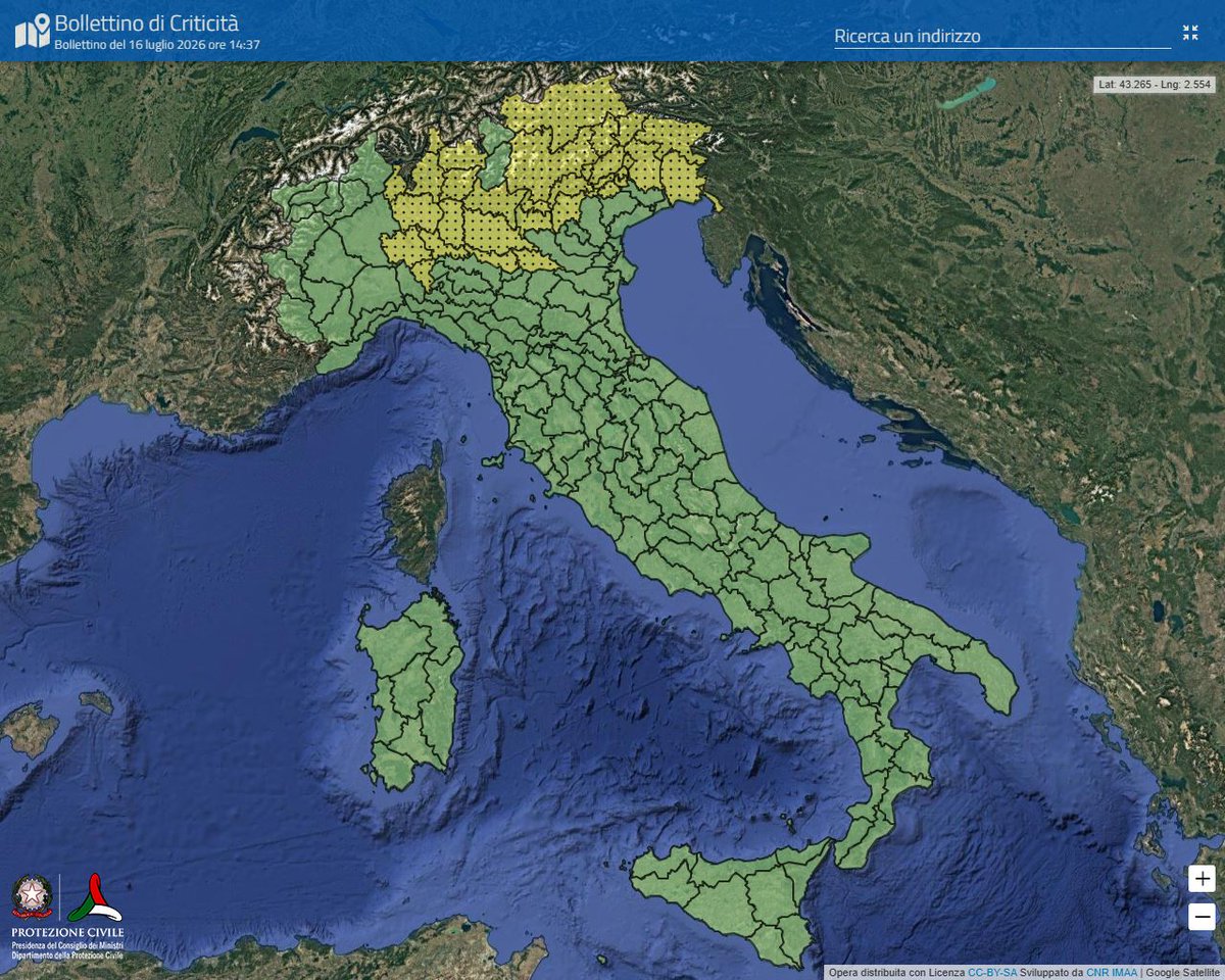Dipartimento Protezione Civile tweet media