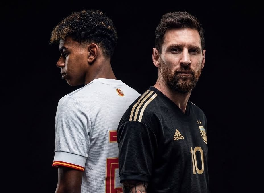 ReshadRahman's tweet photo. We’ve come a full circle.

In 2007, Messi was paired with a baby named Lamine Yamal during a charity photoshoot. It could’ve been *any* child, but somehow, it was him.

This child went on to become the #10 of Barcelona and is the future. 

17 years later, on Sunday, they meet again. The hands that once held the little prince, will now shake before battle on football’s biggest stage.

Too good of a script.