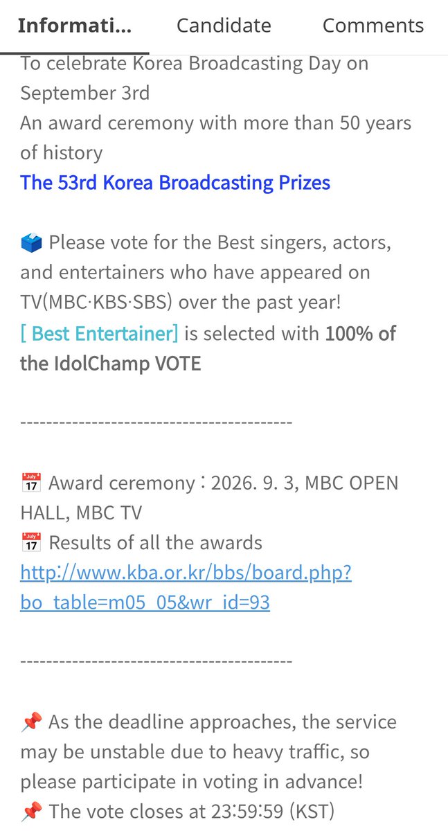 retrotesque's tweet photo. #MINHO is nominated in 'the 53rd Korea Broadcasting Prizes' for his appearance on 'Hot Blooded Basketball Team S2' &amp; 'I Live Alone'.

The best entertainer is selected by 100% idolchamp vote.

Ceremony takes place on 9/3 (THU)

#SHINee #민호 #샤이니

Lets do our best for minho😆 https://t.co/mvacxDp1sF