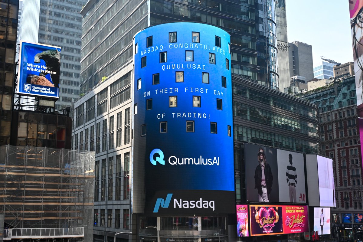 QumulusAI's tweet photo. Welcome to the Starting Line.

Today, QumulusAI begins trading on @Nasdaq under the ticker $QMLS.

We’re grateful for the trust of our clients, the dedication of our team, and the conviction of our investors. This milestone marks the beginning of our next chapter—one we’re ready to build at hyperspeed.