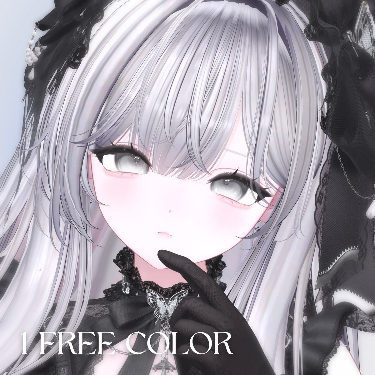FuzzyLily_'s tweet photo. 🆓期間限定無料配布予定🆓
新作Mayoアイテクスチャより
ブラックカラー1色を期間限定で無料配布予定！✨
気軽にお試しいただけるよう準備中です💙
配布開始までお楽しみに！
#VRChat #Mayo3D https://t.co/m2rdJNHFpR