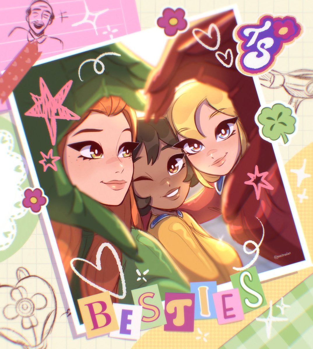 JessiBrasilart's tweet photo. ✨Totally Spies!✨

I loved drawing this series!! Sam, Alex, and Clover are amazing girls who are part of our childhood! 🥹💚💛❤️ https://t.co/MTPrQK041I