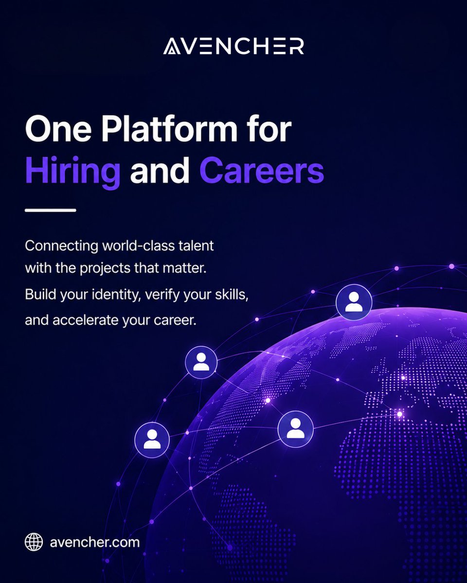 AvencherOfcl's tweet photo. 🚀 One platform. Endless opportunities.

Connect with verified professionals, discover the right talent, and grow with AI-powered smart matching.

🌍 Build. Hire. Succeed.
🌐 https://t.co/H7531wJEtp

#Avencher #SmartHiring #FutureOfWork #CareerGrowth https://t.co/ohIn2J2BLs
