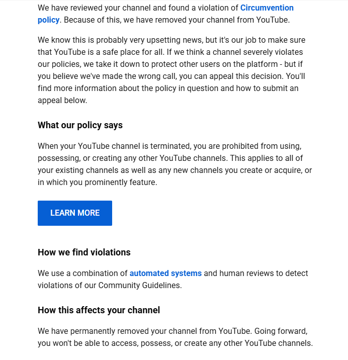 siuuuwek's tweet photo. Hi @teamyoutube My personal account has been banned. This might be linked to the fact that, two or three years ago, someone hacked my account and some illegal videos. Could you help me? This account is very important to me!! https://t.co/hkjgejrCtc
