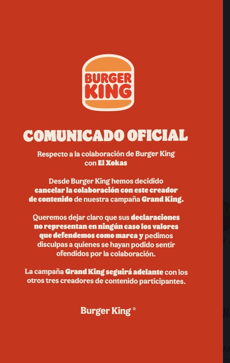 btwisluu's tweet photo. JAJAJAJAJAJAJA esto si es cancelación xokas, ya que tus amigos no hablan. Al menos ya no volverás a currar con el Burger 💋💋💋 https://t.co/1iAEj8D6ZH