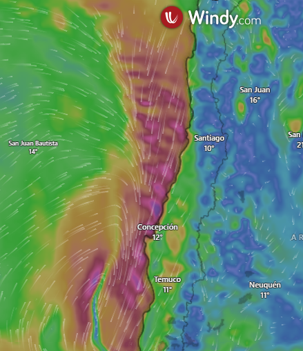 jpavezc's tweet photo. Se ve potente el panorama costero. #lluvia https://t.co/FKKR703a09