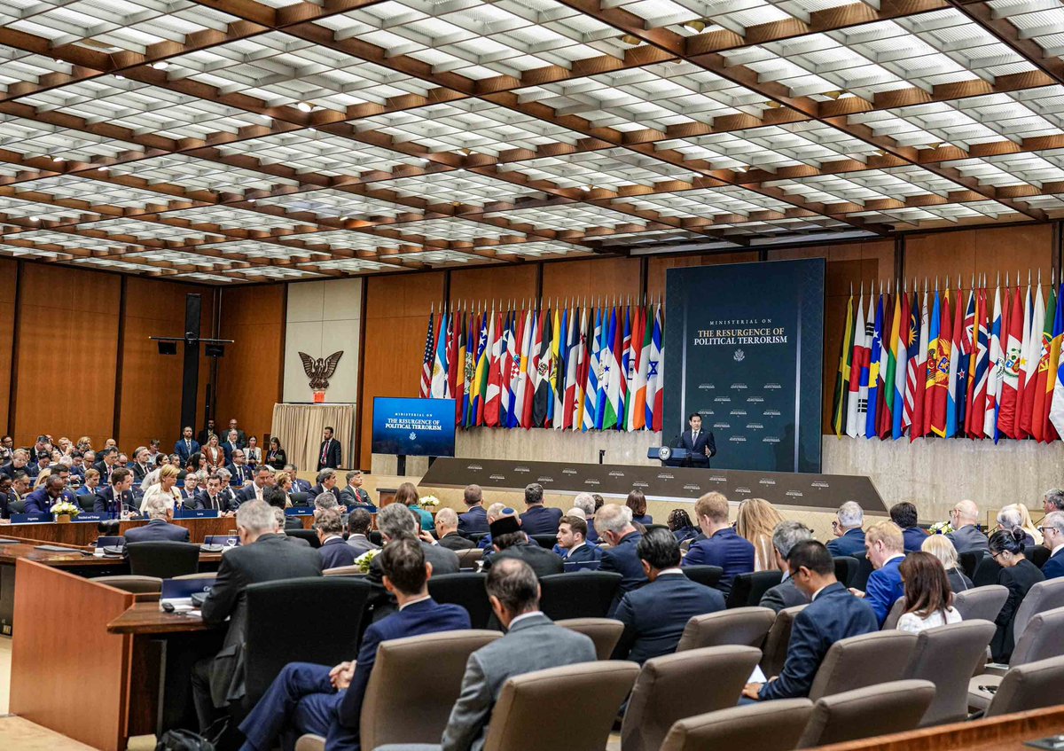 KonjufcaGlauk's tweet photo. 🇽🇰🇺🇸

Pleased to participate today in Washington D.C., in the Ministerial on the Resurgence of Political Terrorism, hosted by U.S. Secretary of State @SecRubio.

It is important for the Republic of Kosova to be part of this Ministerial, alongside partners committed to confronting this growing transnational threat. Political terrorism has no place in the democratic world, as it directly undermines freedom, democratic institutions, and the rule of law.